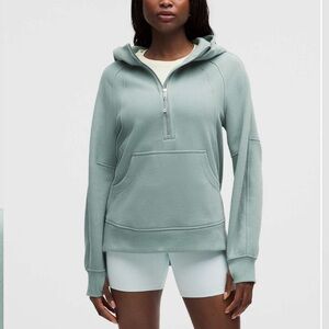 lululemon athletica Seafoam Green Quarter-Zip Hoodie Pullover